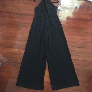 Black wide leg jumpsuit